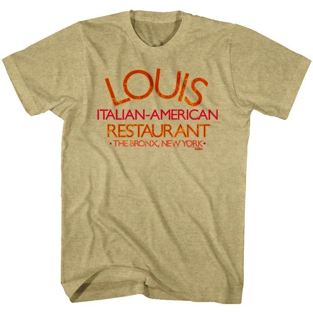 Godfather Louis Italian American Restaurant Mens T Shirt Bronx New York Corleone 4XL