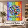 Rainbow Friends Tapestry, Personalized Custom Text, Wall Hanging Tapestry For Living Room Home Wall Decor