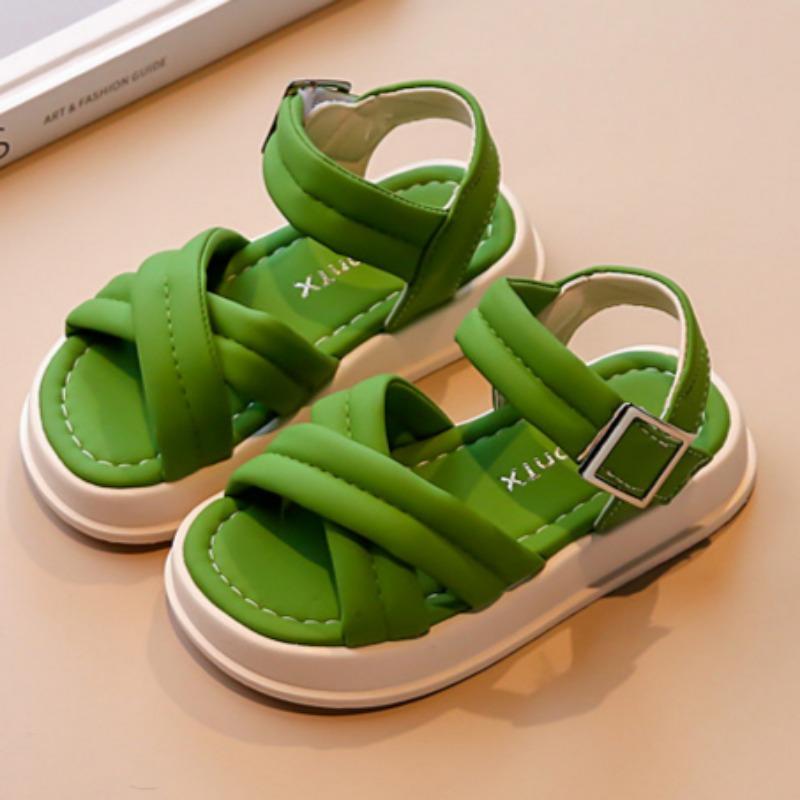 Girls Summer Flat Sandals Princess Shoes Versatile Stylish Beach Shoes Wading Shoes