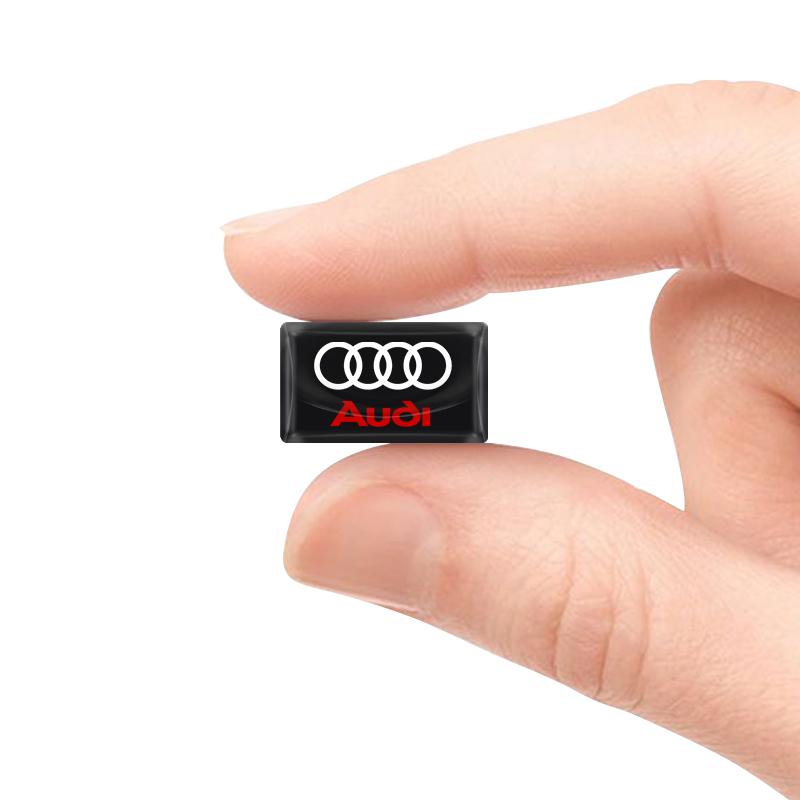 Car Styling 3D Epoxy Car Steering Wheel Dashboard Decoration Stickers For Audi A7 A8 A3 A4 A5 A6 TT Q3 Q5 Q7 A1 B5 B6 B7 B8 B9 8P C6 C5 C7