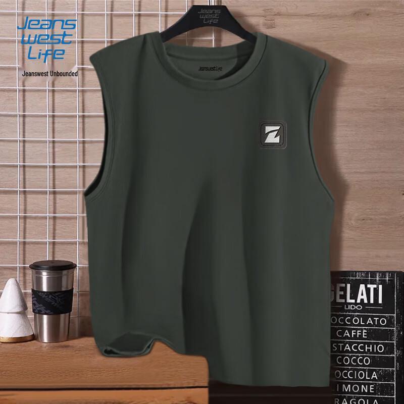 Мужская хлопковая спортивная майка без рукавов JEANSWEST 4XL
