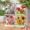Non-Toxic Eternal Flower Diy Builidng Blocks Plastic Flowers Blocks Children Toys Sunflower Carnation New Year Decorations