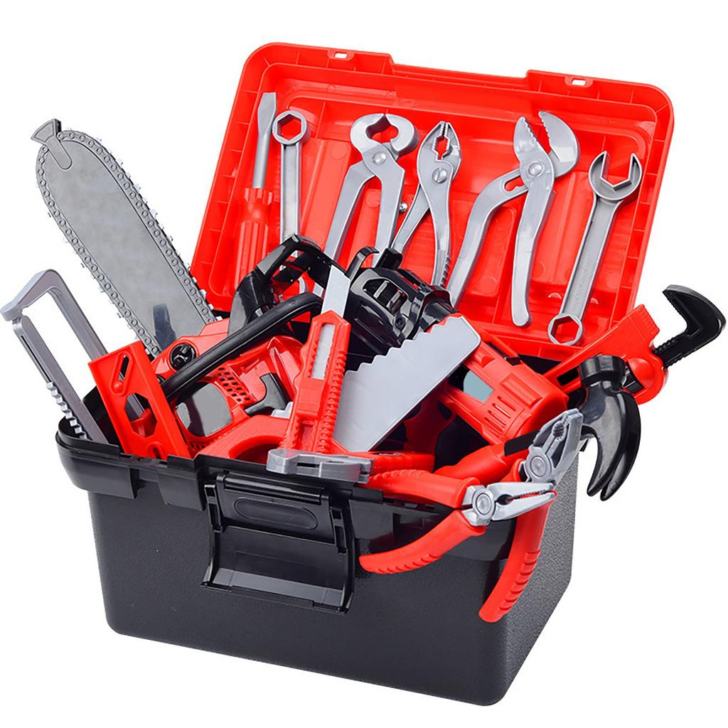 Kids Tool Set With Toy Drill, Construction Tools With Tool Box And Vest, Toys For 3 4 Year Old Boys Gifts