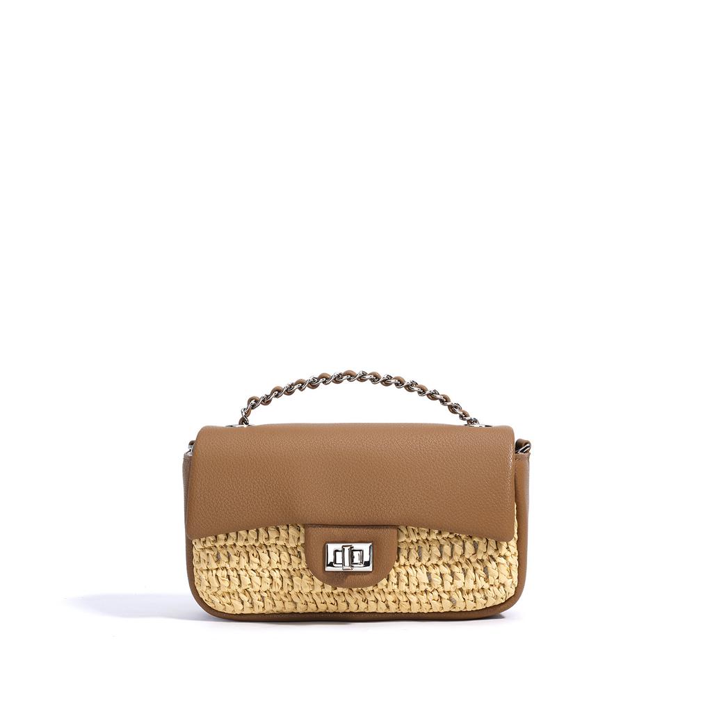 New Color Matching Shoulder Bag Beach Wind Small Bag Convenient Premium Chain Bag Versatile Messenger Bag Simple