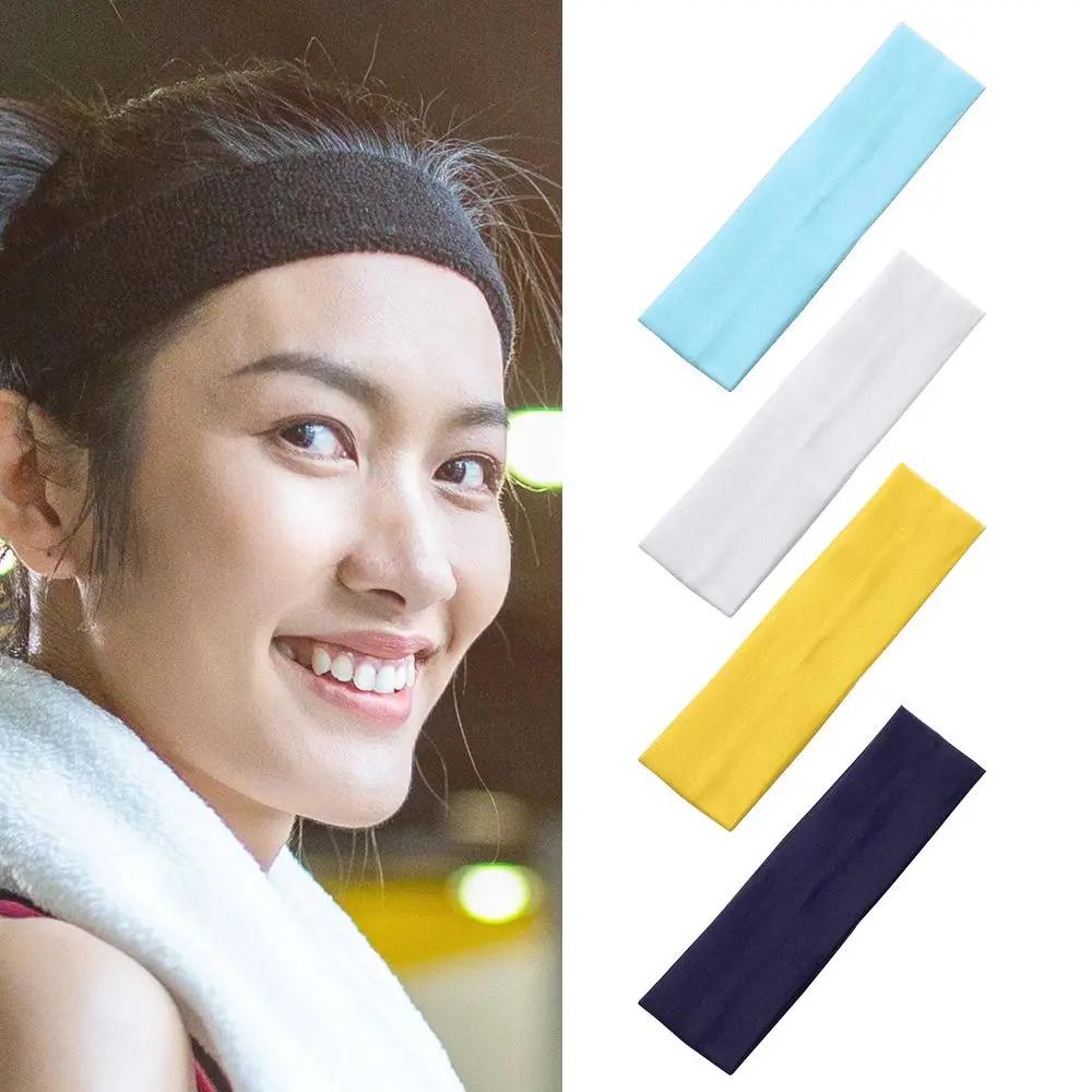 1PC Hair Accessories for Women Yoga Headwear Solid Color Yoga Hair Bands Elastic Sports Headbands