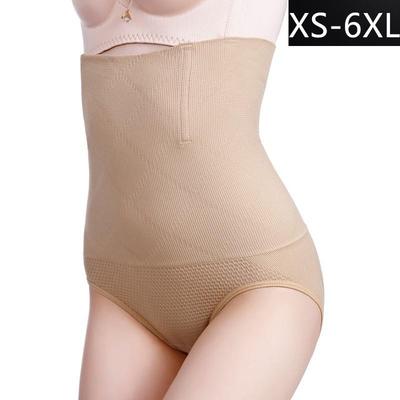 Bezešvé stahovací prádlo s vysokým pasem pro poporodní kontrolu bříška – Plus Size