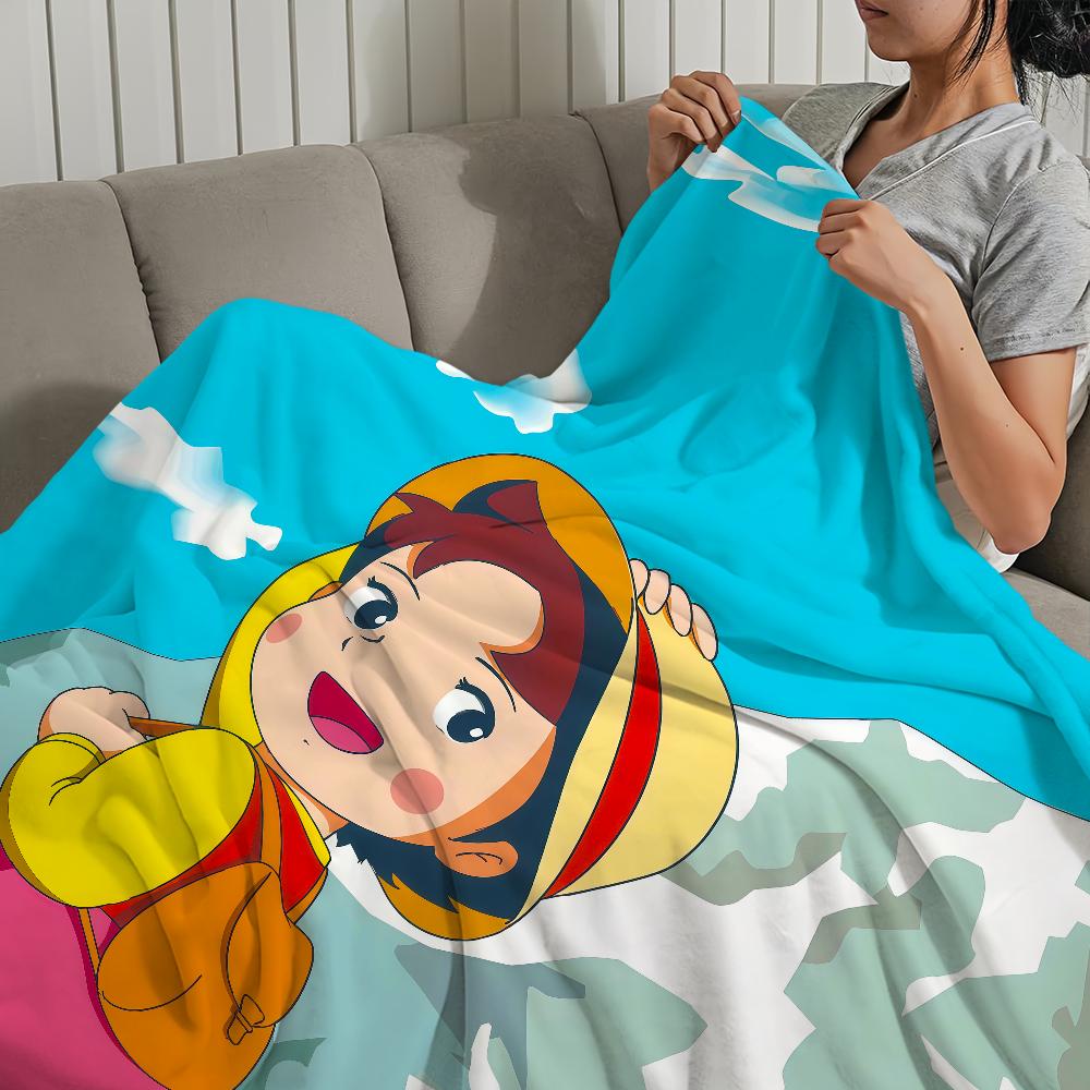 Cartone animato anime h-Heidi una Ragazza delle a-Alpi Flanella calda morbida coperta di peluche per divano soggiorno hogar camera da letto regalo da viaggio casa