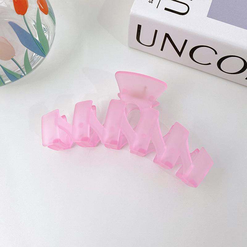 

Style French Elegant Large Hair Claw Clip For Women In Various Colors Trendy рожевий