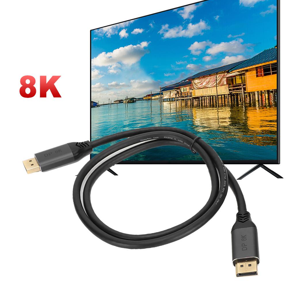 DisplayPort to DisplayPort Cable 1.4 8K 240Hz Audio Video Cable 1M for PC TV