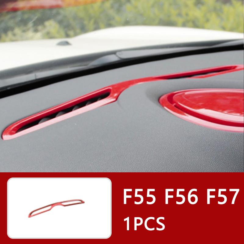 Auto Innenraum ABS Kunststoff Dekorationsabdeckung Roter Modifizierter Aufkleber für BMW MINI Cooper S F54 F55 F56 F57 F60 CLUBMAN Autozubehör