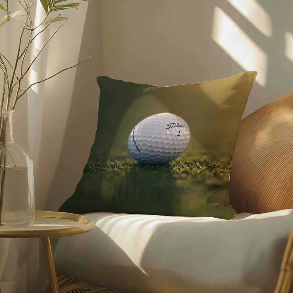

Popular Golf Sports TTitleistSFamous Pillow Case DoubleSided Plush Sofa Cushion Covers Organic Breathable Invisible Zipper 30x30 cm