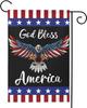 God Bless America Patriotic Garden Ag 12 X 18 Inch 4th of July Eagle Garden Ags America Ag Double Sided Independence D PPZ
