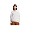 FILA Solid Color Crew Neck Pullover Warm Sweatshirt Women sweatshirt Ice-Cream-White F11W414215F-IV