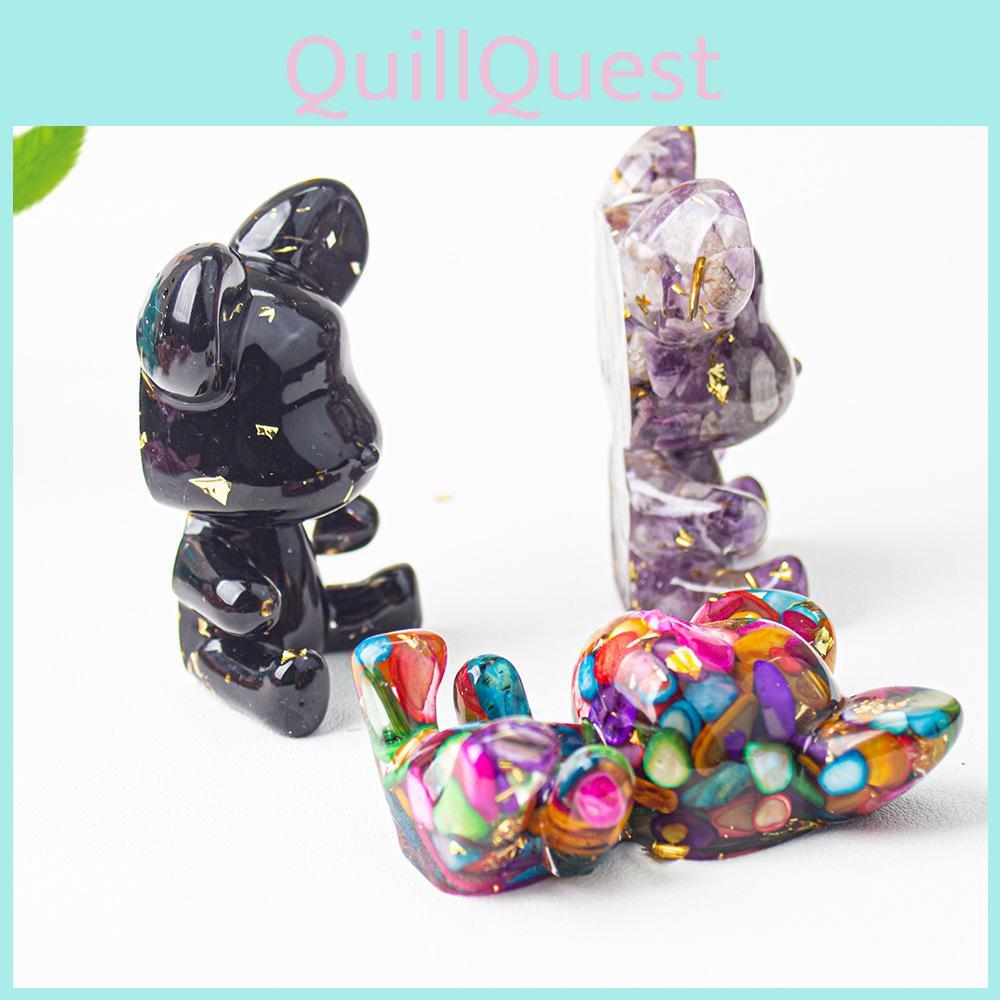 Crystal Resin Bear Car Air Vent Decor With Water Crystal And Crown For Gift Giving