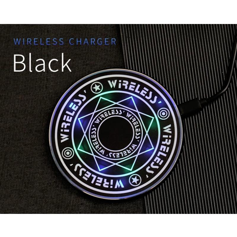 10W Fast Wireless Charger Magic Circle For iPhone 12 11 11Pro Max Qi Fast Charging Pad for Samsung Xiaomi Mi  Fast Charger