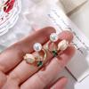Pearls Jewelry Accessories Flower Ear Studs Pearl Ear Hook Women Pearl Studs Tulip Earrings