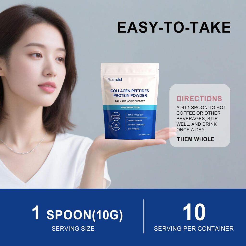 BUSHAID Oral Collagen Powder for Skin Treatment