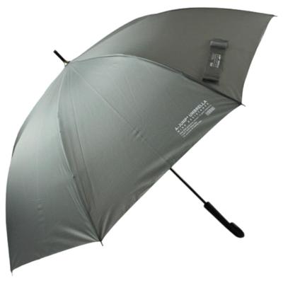 ATTAIN Starker Langer Grauer A-Schirm Winddichter Regenschirm, 65cm,