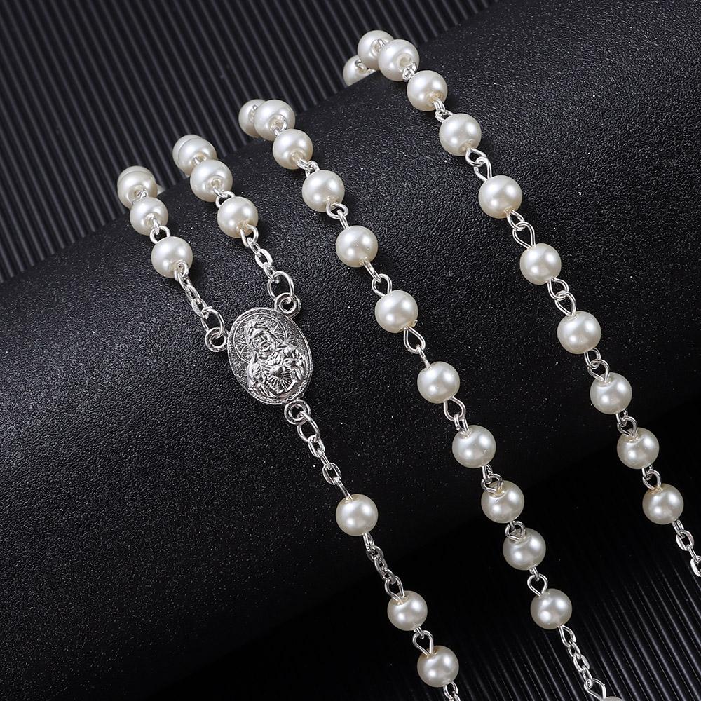 6mm Simple Style Rosary Beads Necklace Rosary Beads Women Necklace for Teenage Girl