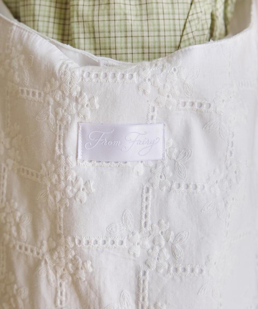 Letter From Moon Double Ribbon Summer Shoulder Bag (White)