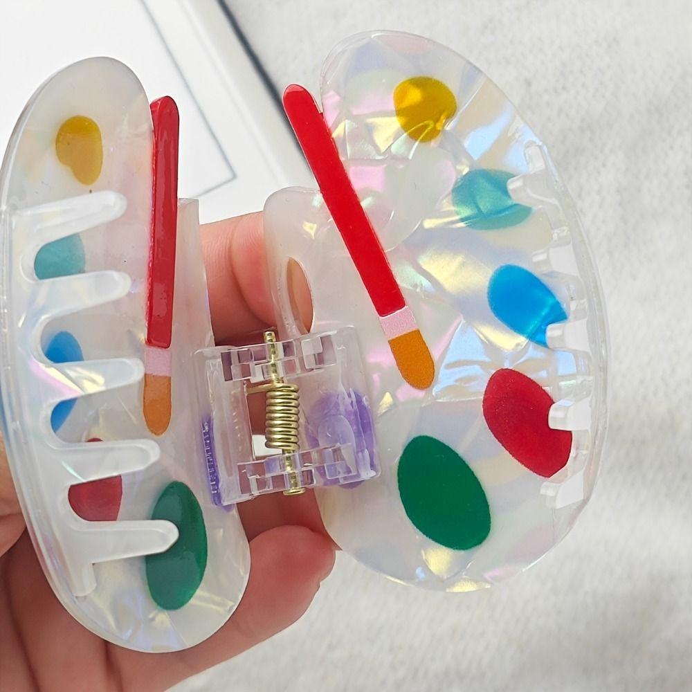 Funny Book Hair Claw Cute Geometry Acetate Hair Clip Pencil Hair Barrettes  Back To School