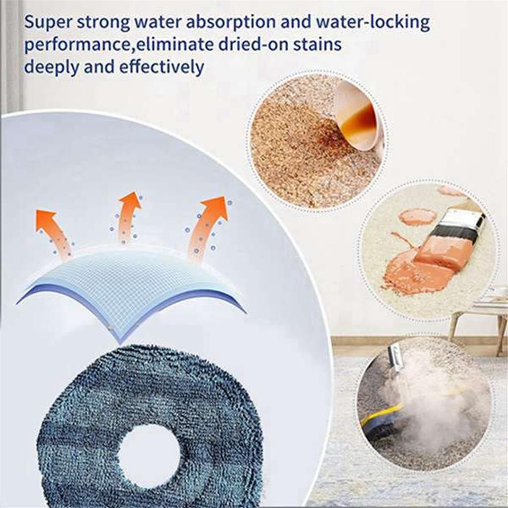 22PCS Washable Mopping Cloth Mop Pads for Eufy X10 Pro Omni and Eufy X9 Pro Robot Vacuums Cleaner Replacement Mops Parts