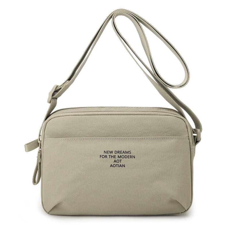 Minimalist Oxford Cloth Crossbody Bag Men Women Casual Functional Daily Outdoor Shoulder Bag