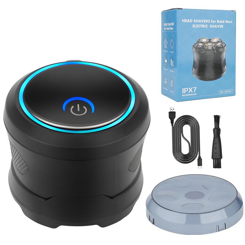 Smart Magnetic 6-Blade Electric Shaver - Fully Washable Bald Head Razor