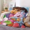 Adventure cartoon D DoraS Blanket For Sofa Office Bed Plane Travel Sleep Read Relax Camping Soft And Warm