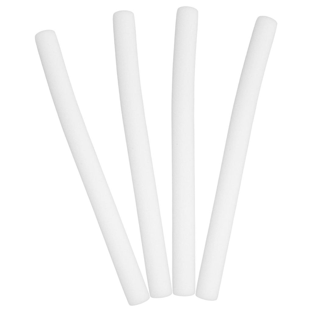 4Pcs Solid Sponge Cylinder Floral Arrangement Holder 19.65x1.57in White Modeling Craft Sponge Rods for DIY Wedding Home Decor
