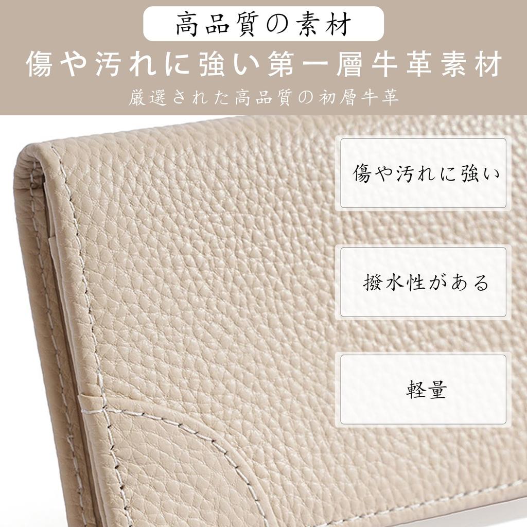 KEKVE Women's Business Card Holder, Unisex, Single-Layer Cowhide Leather, Multi-Function, Slim, Easy Access, Large Capacity (50 Cards), Holds 50