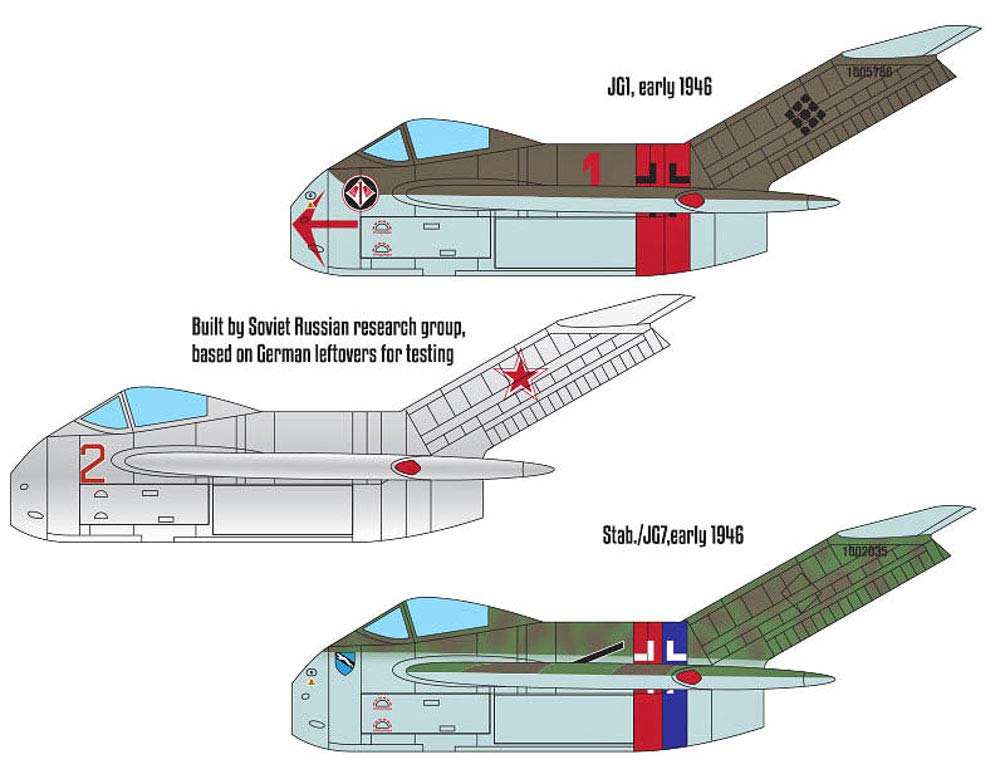 Academy 1/48 WWII German Air Force Ta-183 Huckewein Plastic Model Kit 12327