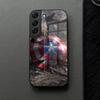 Captain America Phone Case Glass For Samsung Galaxy S21 S26 S25 S22 S20 S24 S23 Ultra Fe Plus A16 A34 A54 A24 Coque