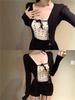Women's French Polka Dot Lace Camisole - Summer Slim-Fit Sleeveless Top