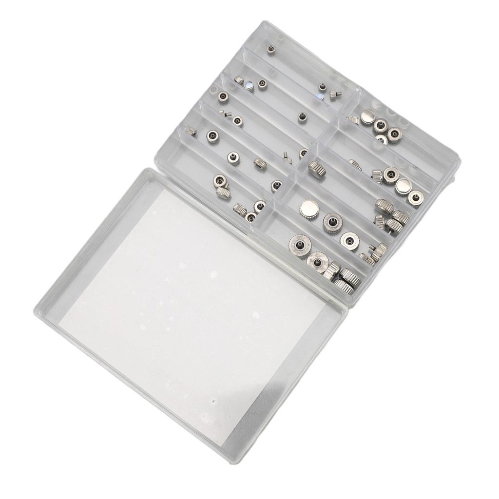 50PCS Watch Crown Adjust Time   Lifespan High Hardness Mixed Set Metal Replacement Watch Crown