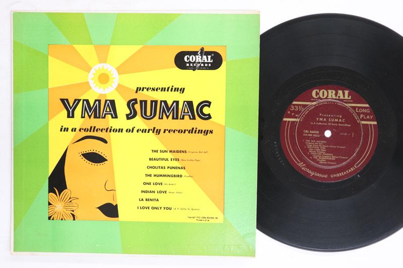 

10inch Record YMA SUMAC Presenting Yma Sumac In A Collecti CRL56058 Coral 1952 US Latin Used