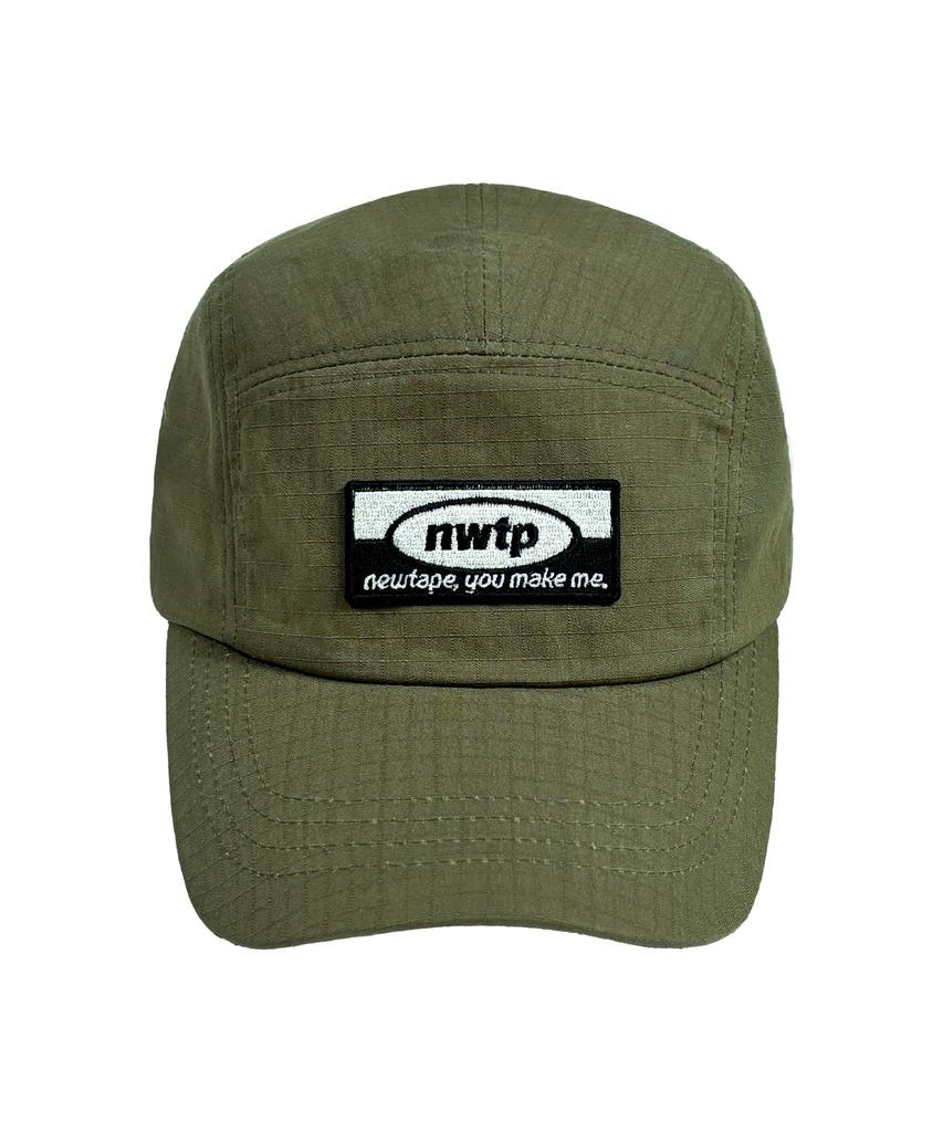 Nyuteib Big Head Fit Curved Brim Camp Cap - Dark Khaki
