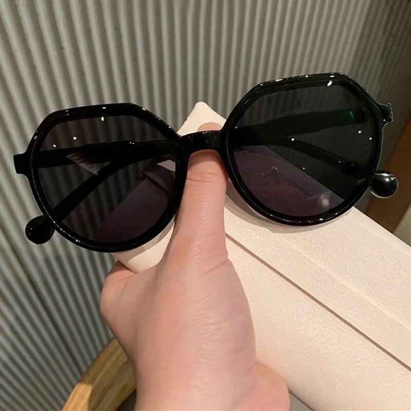 Vintage große quadratische Leoparden-Sonnenbrille mit Farbverlauf, modern, für Sommer, Strand, Bonbonfarben, Outdoor-Reisen, Sonnenbrille, Sonnenschutz, Brille