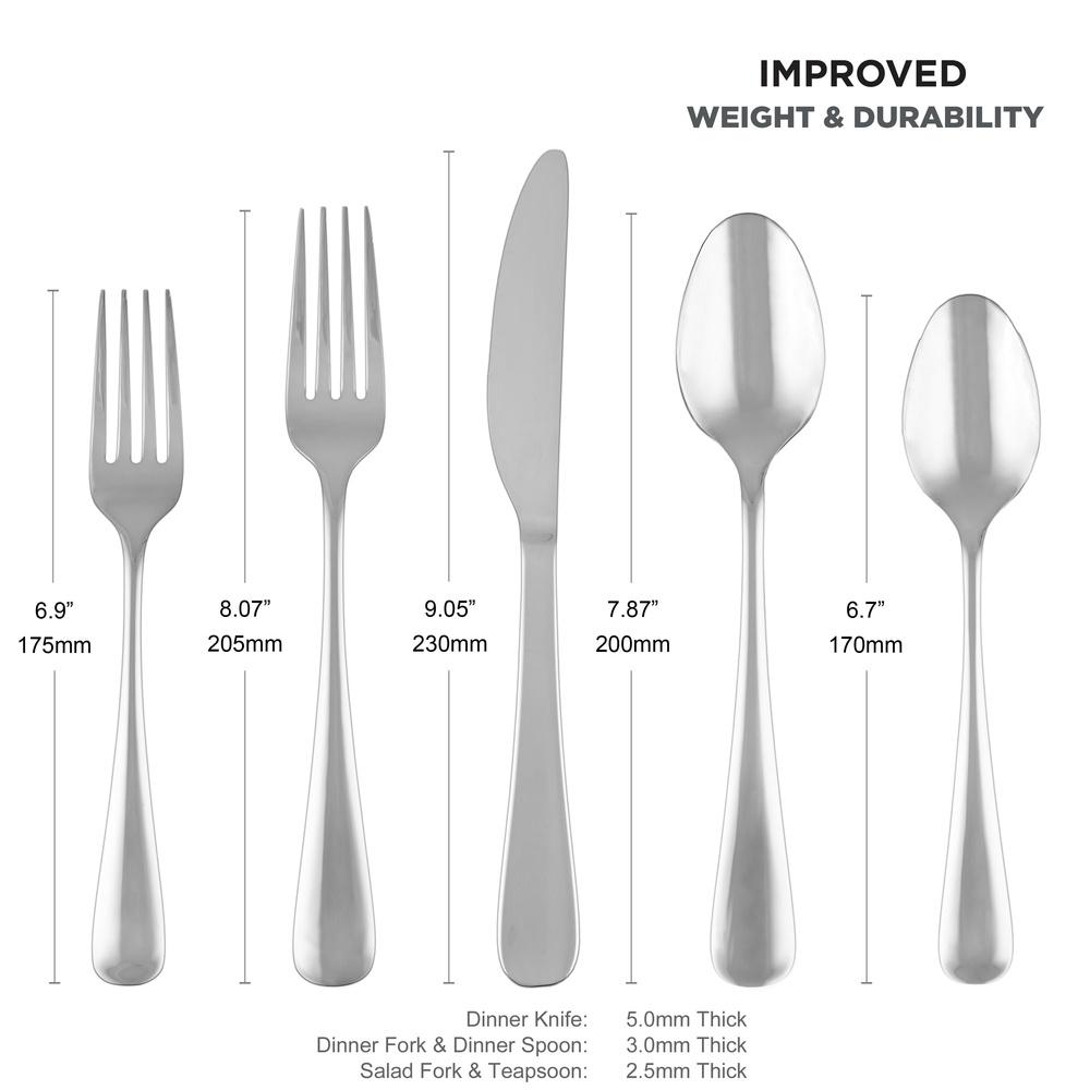 4er-Pack Spiegelglanz Tafelmesser Edelstahl Spülmaschinenfest Ergonomisch Bequemes Küchenutensil Elegantes Essen Alltag