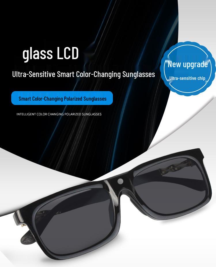 Smart Polarized Sunglasses: Light-Sensitive Color-Changing, 0.1s High-Speed for Cycling, Fishing, Driving.