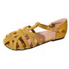 Flat-soled Sandals Women's Summer New Hollowed-out Bag Head Sandals Woven Retro Soft-soled Niche Sandals Women