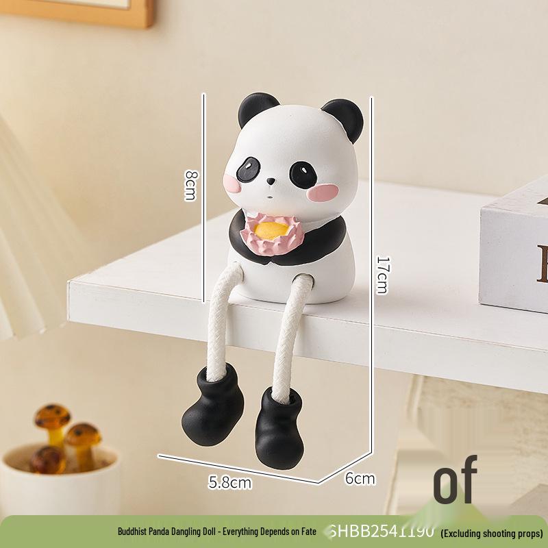 Dangle Leg Doll Ornament for Home or Children's Room Decor