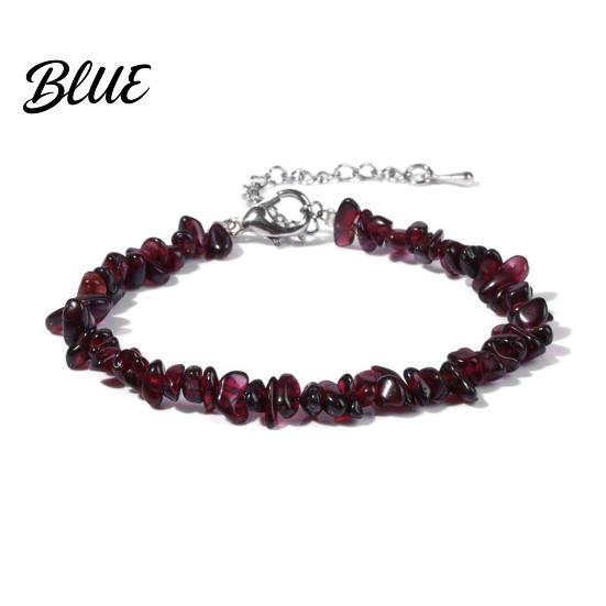 Durable Bracelet Women Irregular Beads Decor Adjustable Length Non-fading Wrist