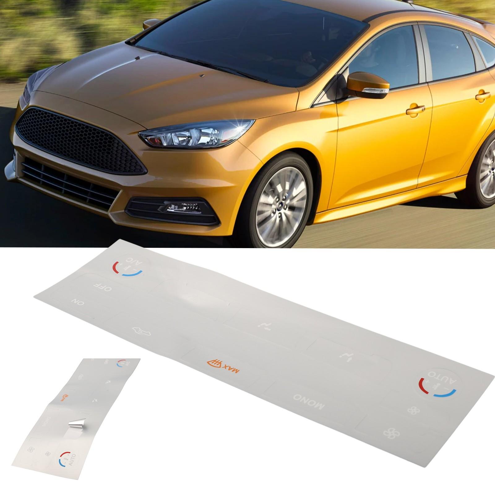 

AC Climate Control Button Repair Decals Sticker Silver For Ford S-Max For Mondeo