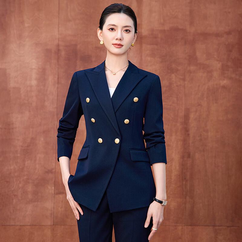 Женский двубортный костюм-комплект 4XL