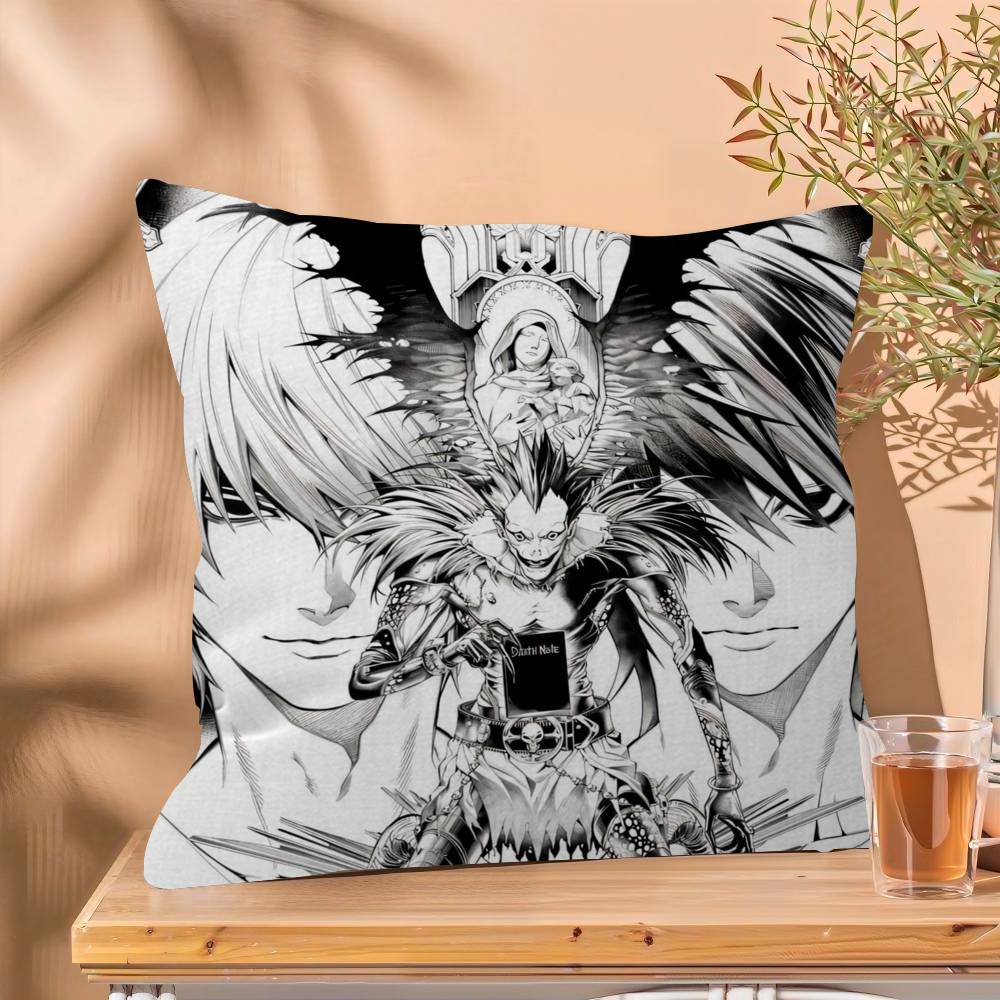 1PC Aanime Death Note  Cushion Cover Car Throw Pillow Case For Sofa Car Christmas Gift