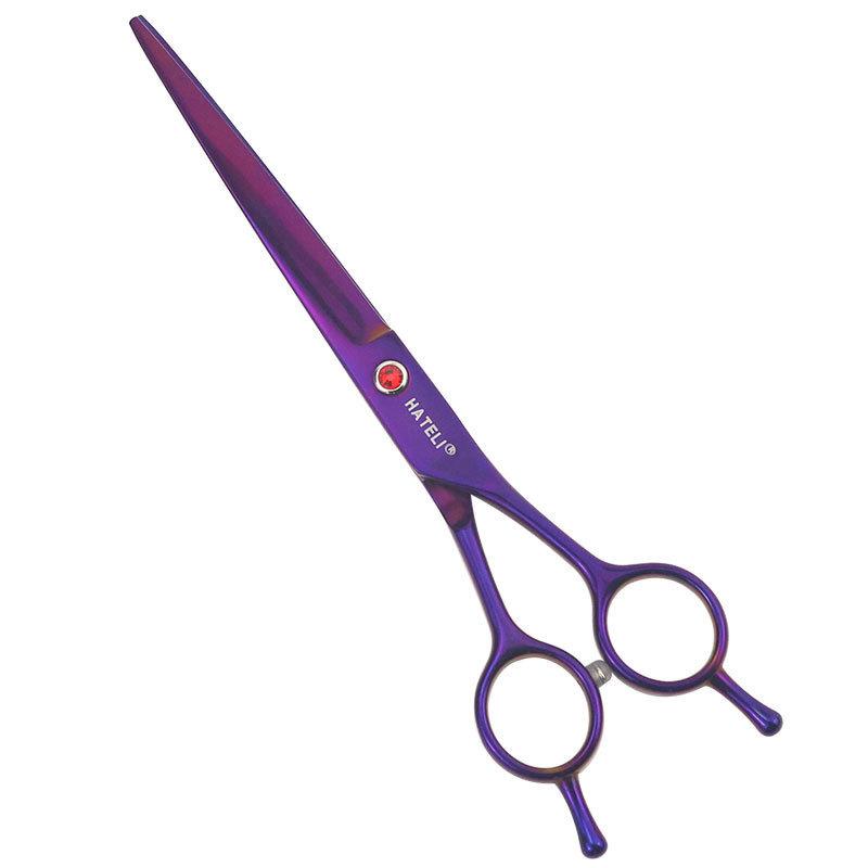 

Pet Grooming Scissors High Quality Professional 7 Inch Dog Straight Shears Pets Beauty Sharp Edge Animals Hair Cutting Tools 1pcs фіолетовий