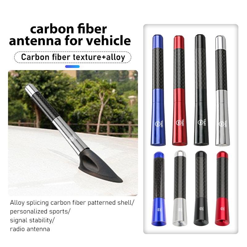 Carbon Fiber Car Radio Enhanced Signal Antenna Auto Accessories For Opel Corsa Mokka Astra Cascada Adam Insignia Meriva Vectra