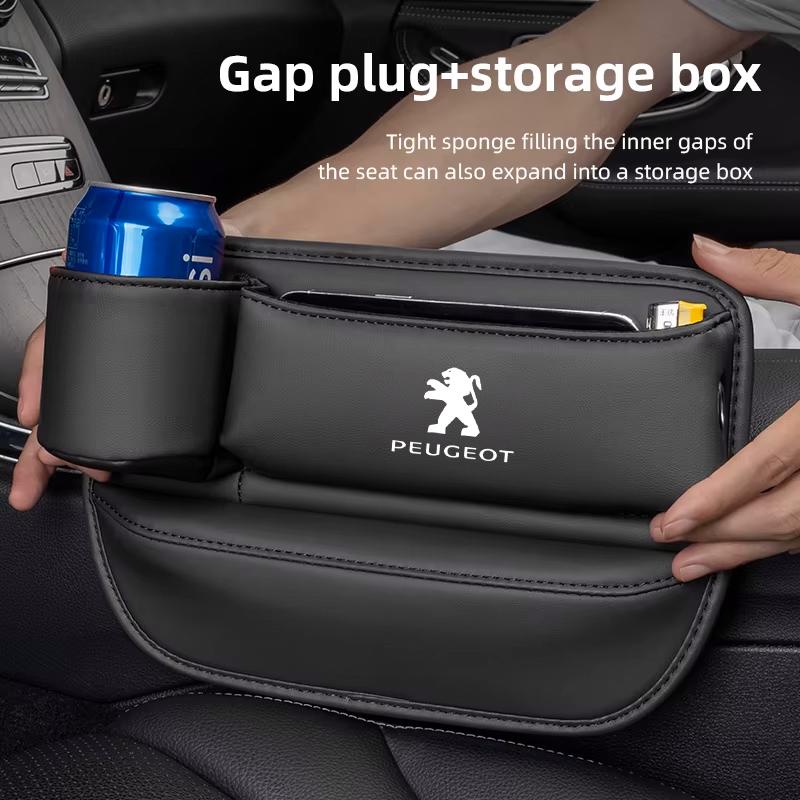 Car Seat Gap Crevice Storage Box Cup Holder For Peugeot 208 3008 308 2008 207 107 508 607 106 406 407 307 206 301 408 5008 4008