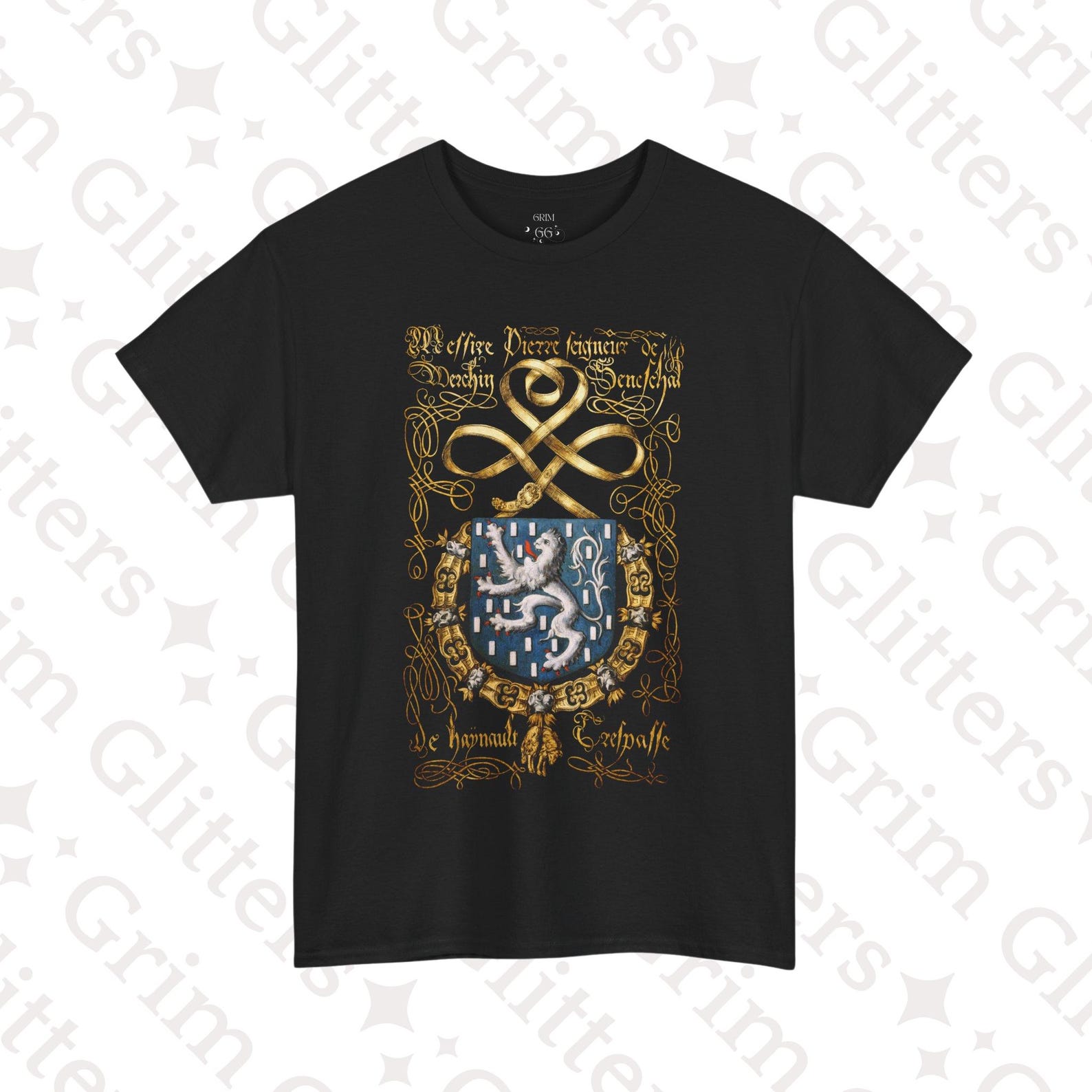 Pierre de Werchin T-Shirt: Medieval Heraldry, Knights of the Golden Fleece 3XL